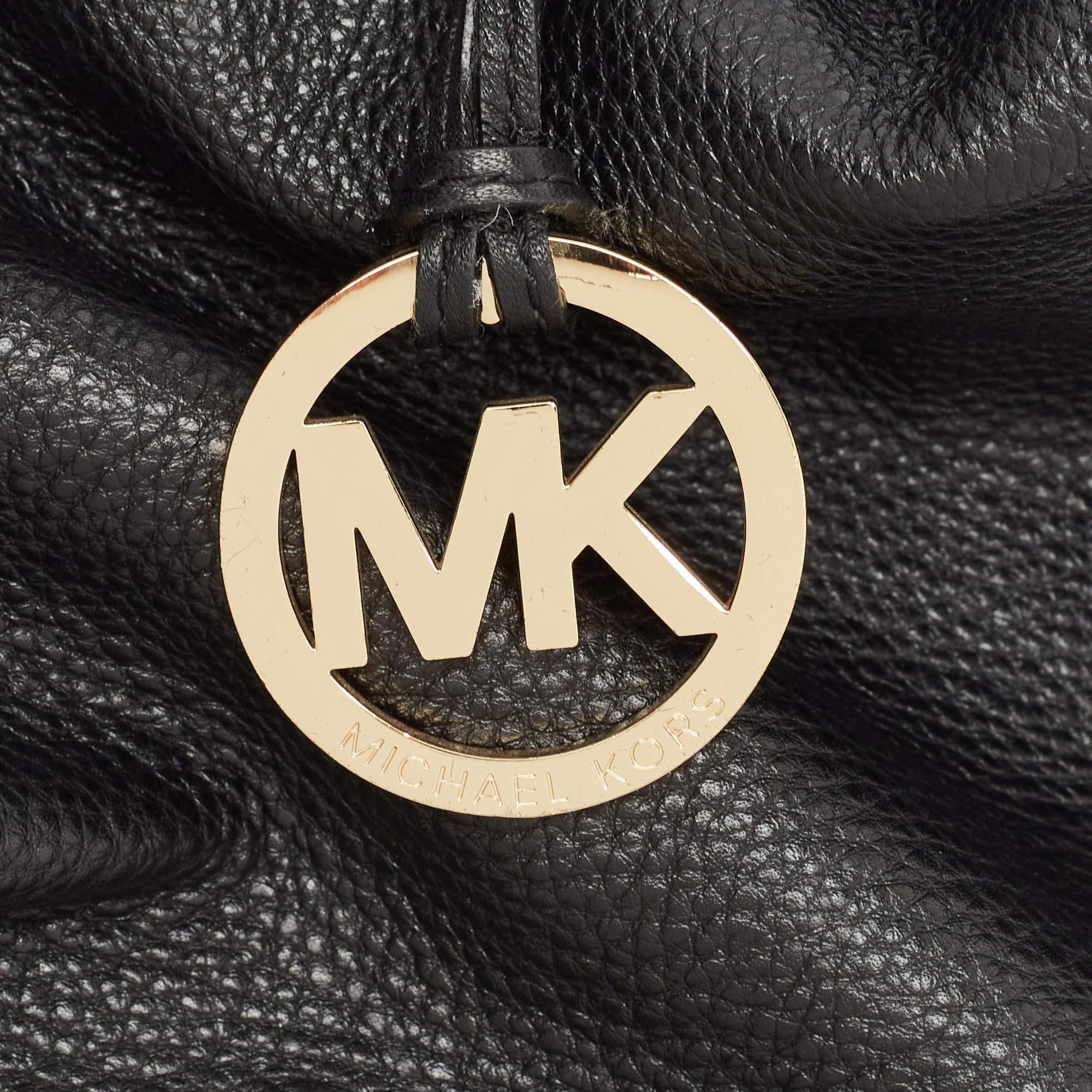 Michael Kors Black Soft Leather Colgate Tote 3