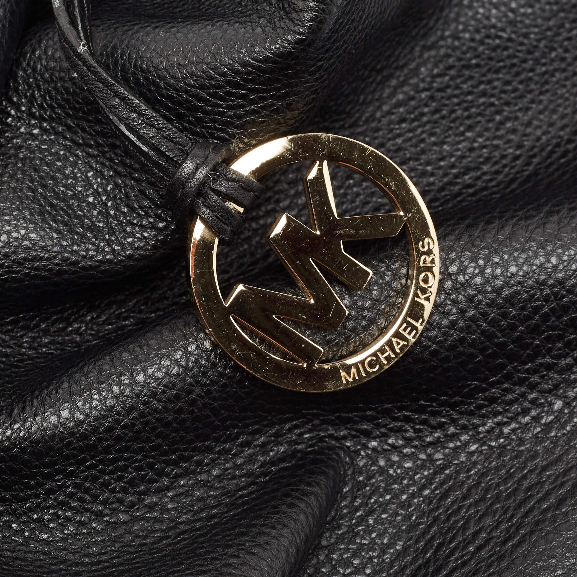 Michael Kors Black Soft Leather Colgate Tote 4