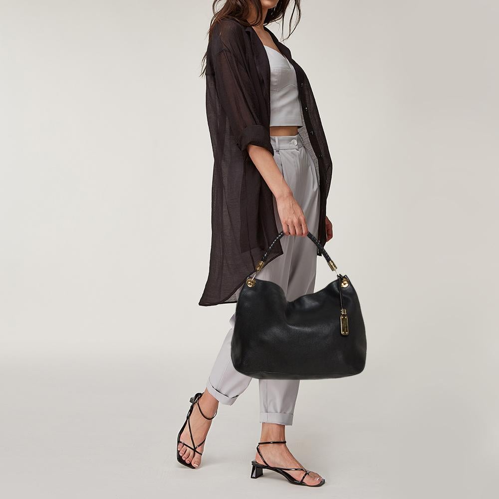 Nero Michael Kors - Borsa Skorpios in morbida pelle nera