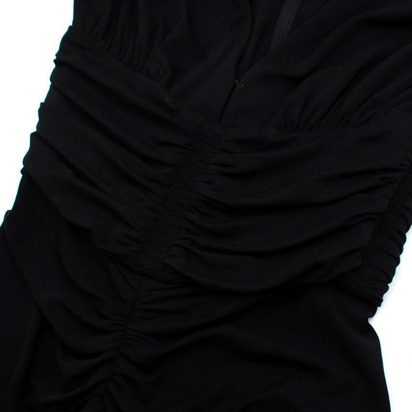 Women's Michael Kors black v-neck gown US 0 For Sale