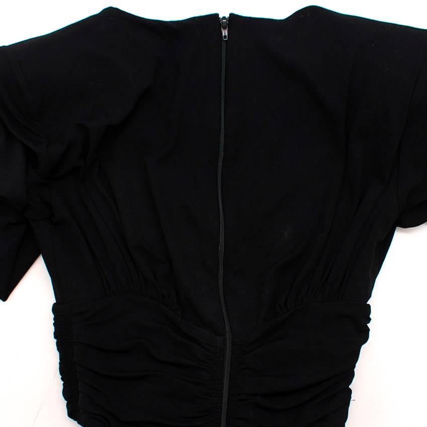 Michael Kors black v-neck gown US 0 For Sale 1