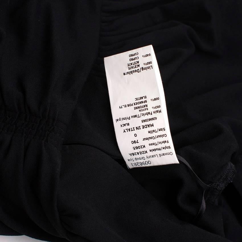 Michael Kors black v-neck gown US 0 For Sale 2