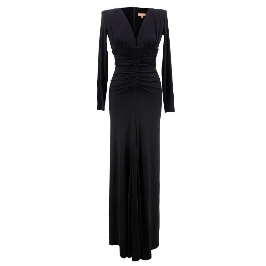 Michael Kors black v-neck gown US 0 For Sale