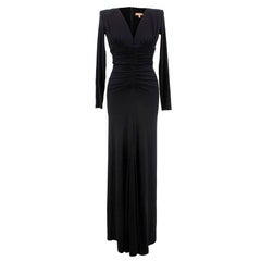 Michael Kors black v-neck gown US 0