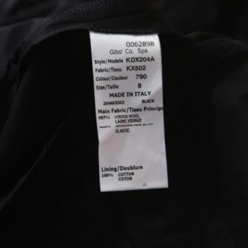 Michael Kors - Pantalon tailleur ajusté en laine noire M Bon état - En vente à Dubai, Al Qouz 2