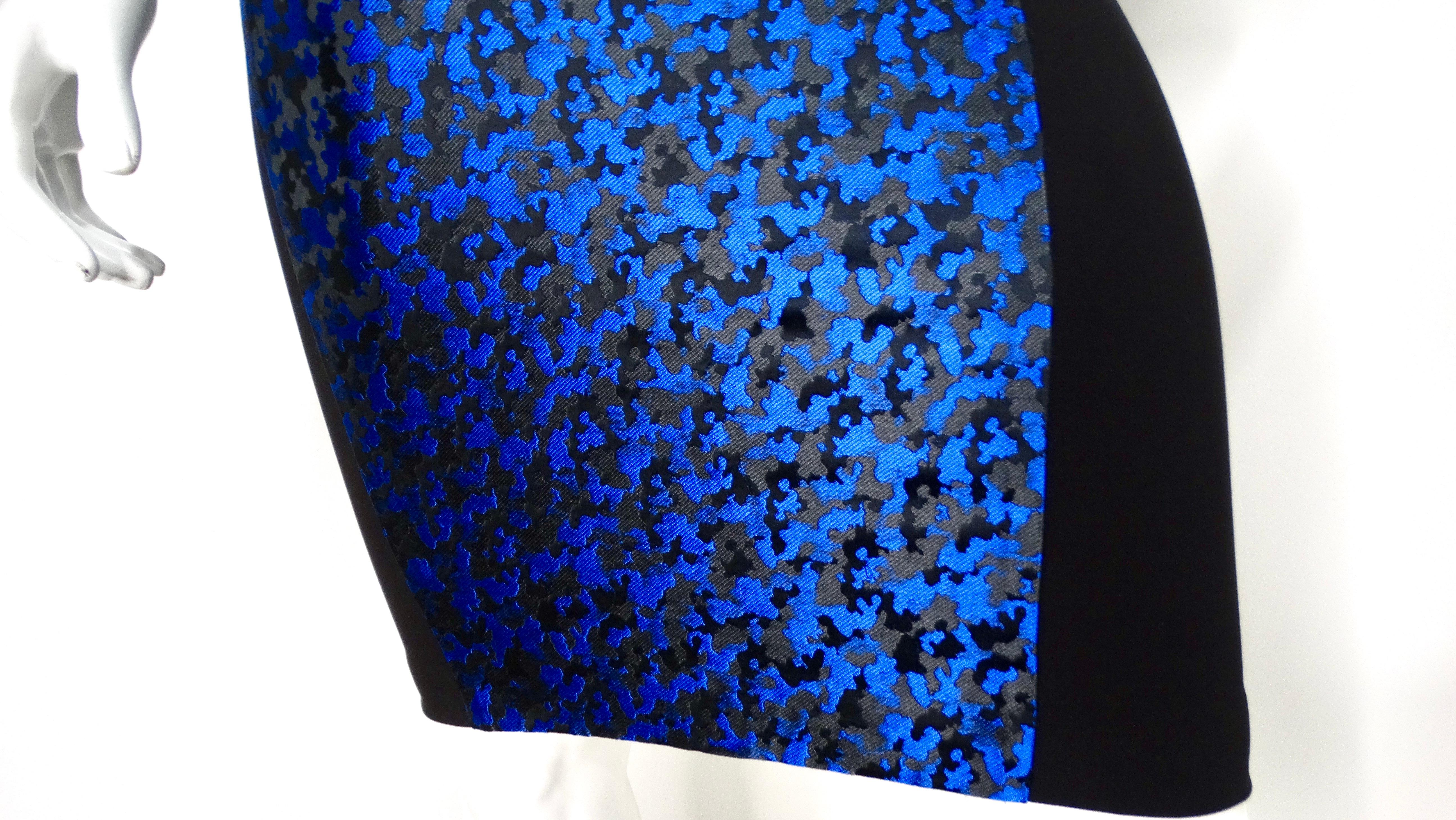 Viola Michael Kors - Vestito midi con stampa mimetica in blu e nero in vendita