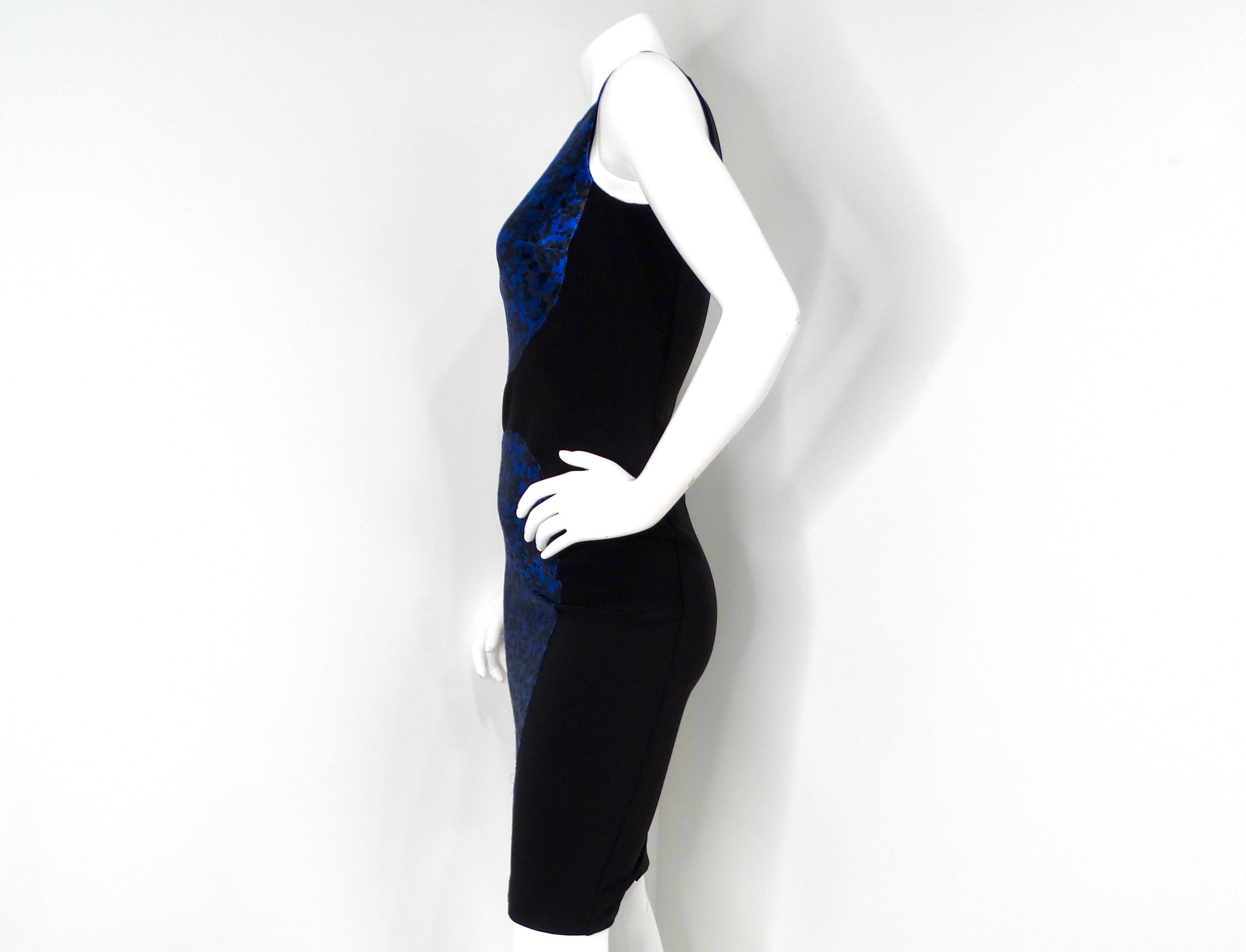 Michael Kors - Vestito midi con stampa mimetica in blu e nero In condizioni buone in vendita a Scottsdale, AZ