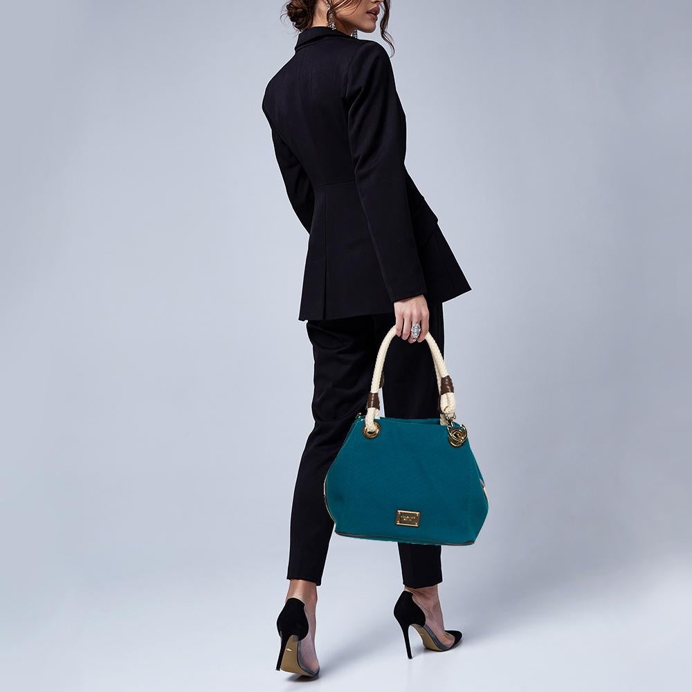 michael kors canvas bag with rope handle