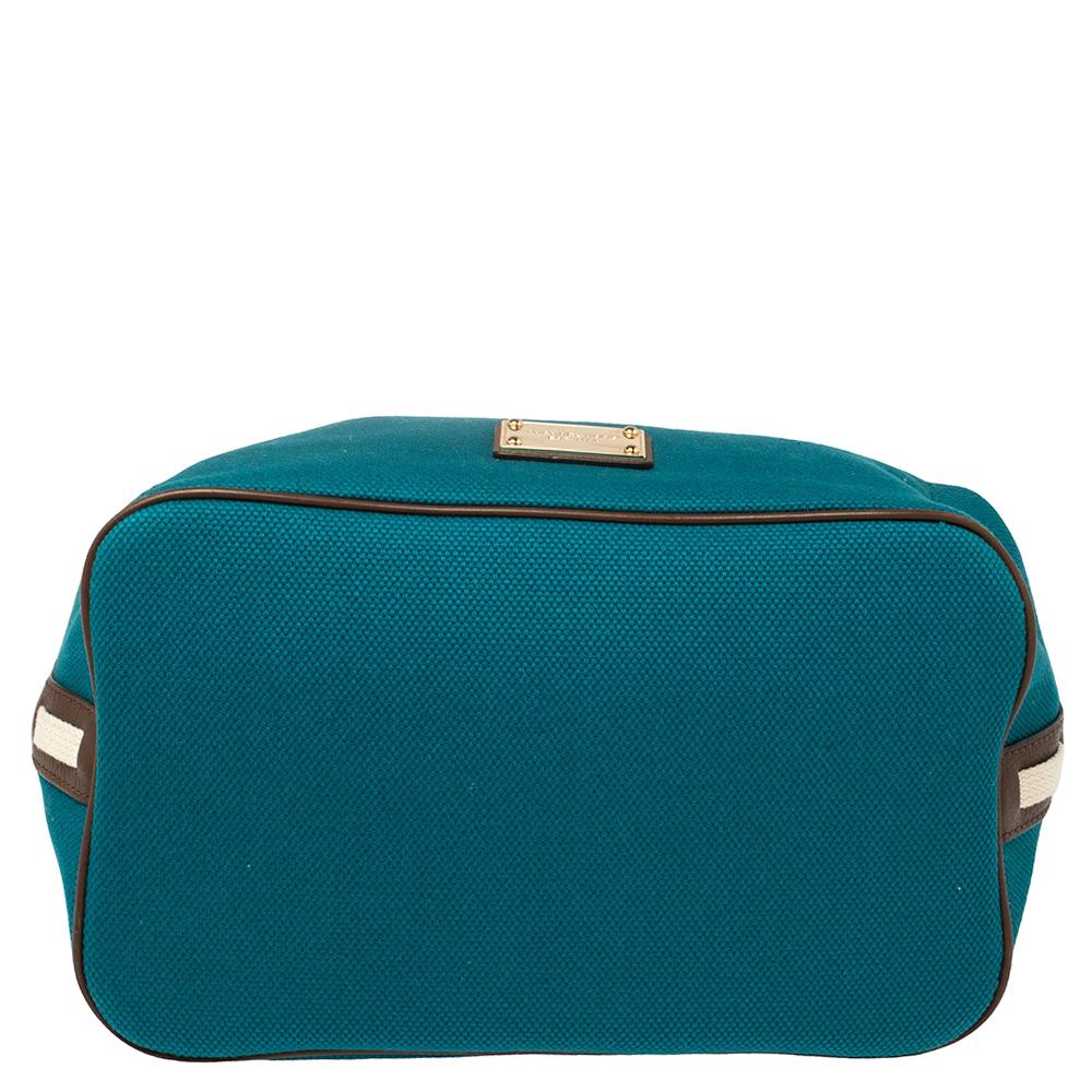 Women's Michael Kors Blue Canvas Marina Grab Tote
