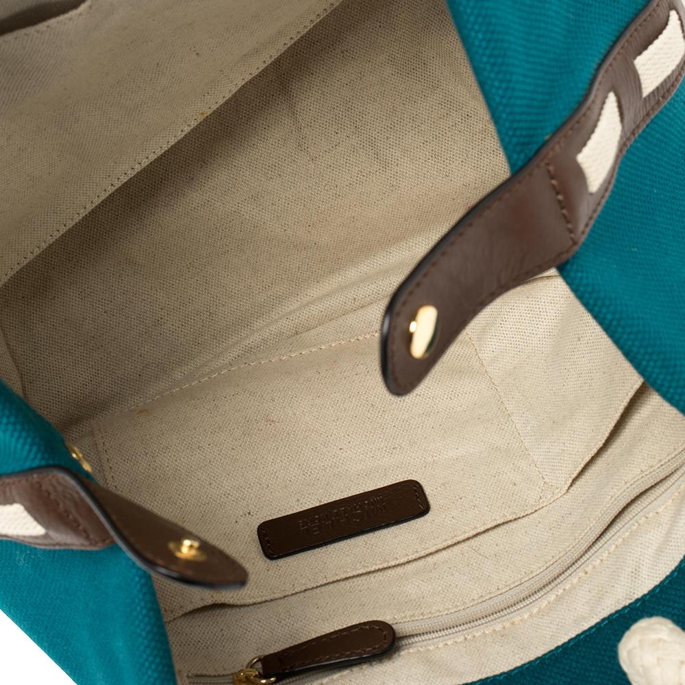 Michael Kors Blue Canvas Marina Grab Tote 3