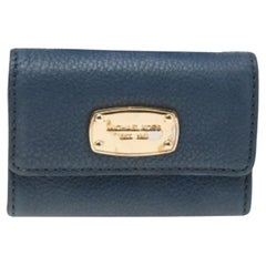 Michael Kors Blue Leather Wallet