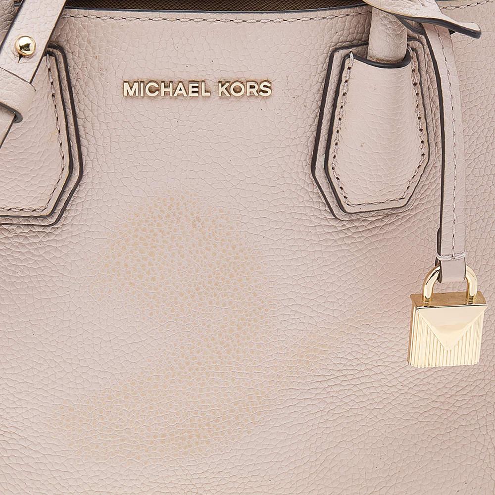 Women's Michael Kors Blush Pink Leather Mini Mercer Tote