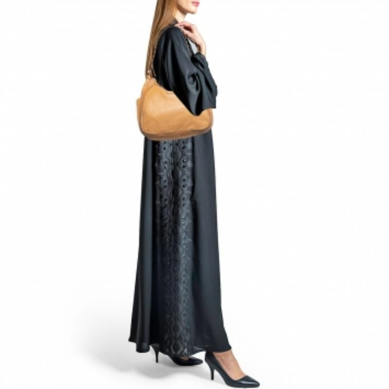 Michael Kors Hobo aus braunem Leder mit geflochtenem Griff im Angebot 2