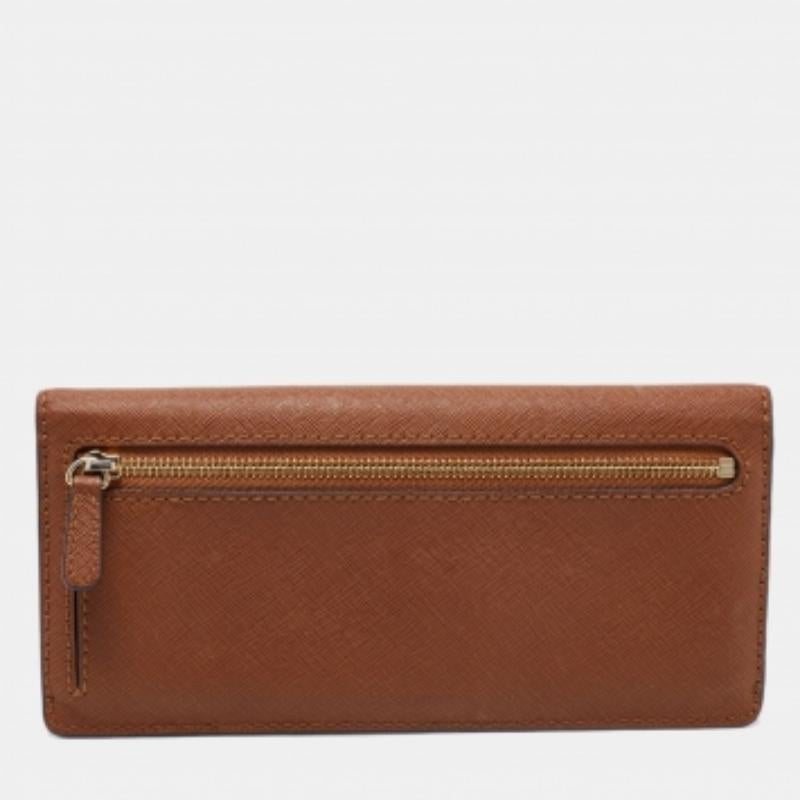 Marron Continental en cuir marron de Michael Kors  Portefeuille en vente