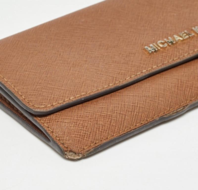 De las mujeres Cartera continental de piel marrón Michael Kors en venta