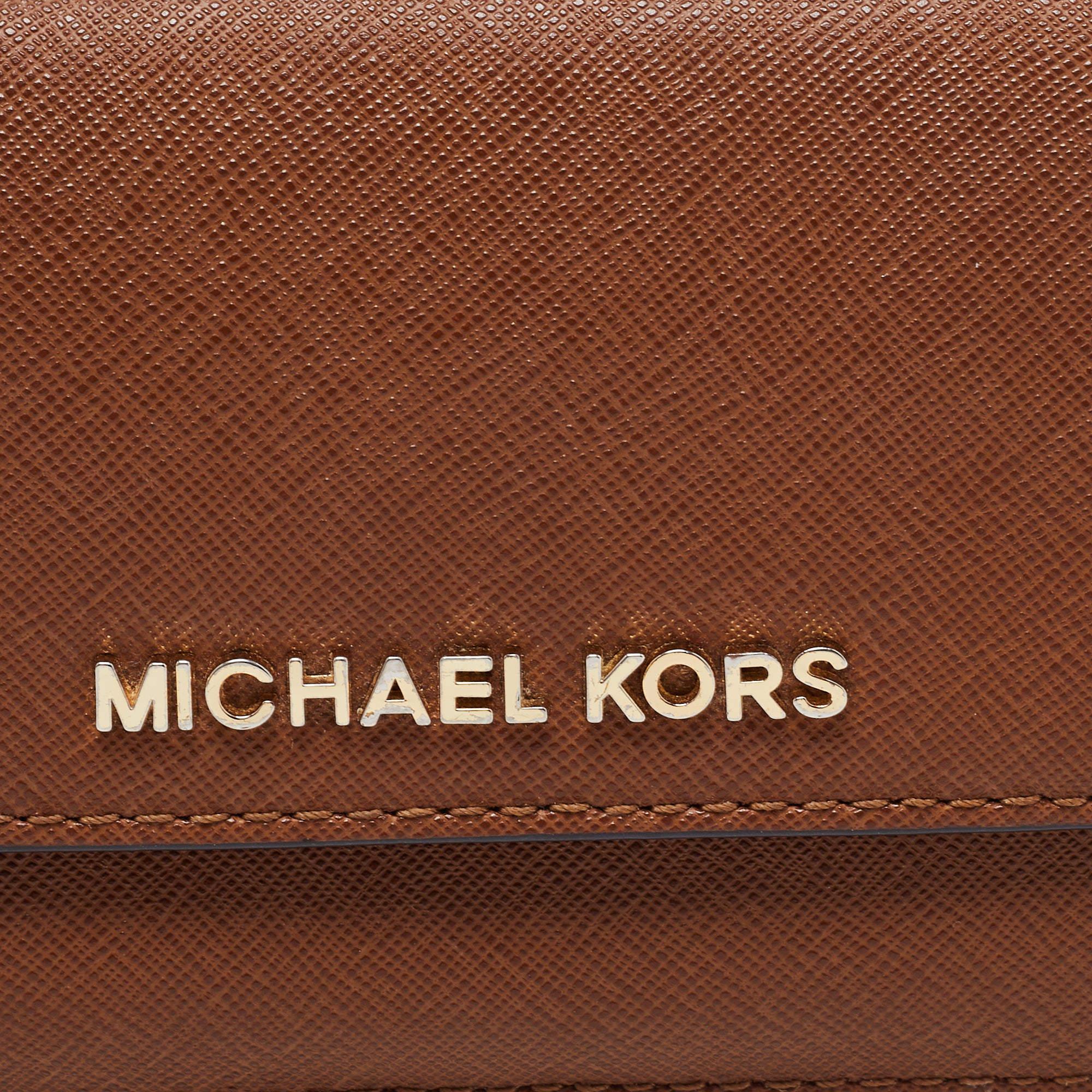 Michael Kors Brown Leather Continental Wallet 2
