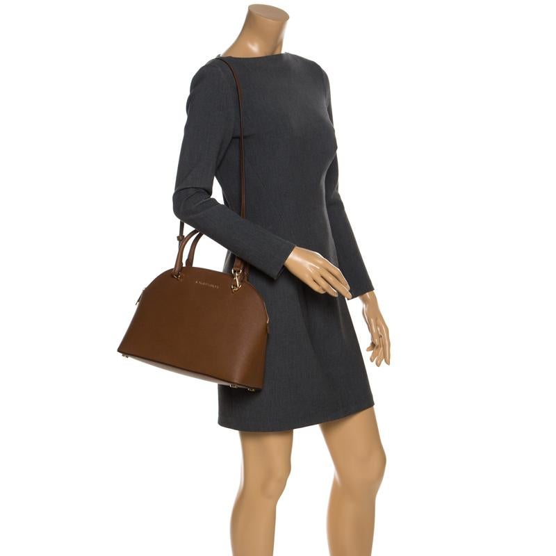 Michael Kors Emmy Large Dome Satchel Bisque Michael Kors Emmy