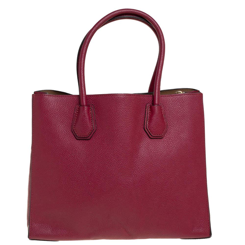 Michael Kors Tote grande Mercer in pelle martellata bordeaux In condizioni discrete a Dubai, Al Qouz 2