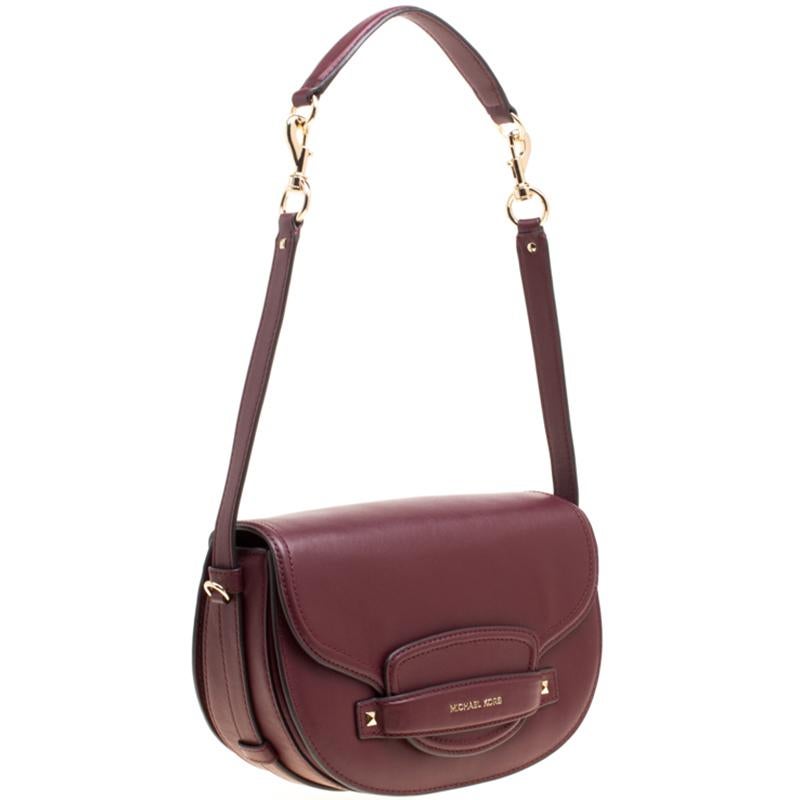 michael kors burgundy bag