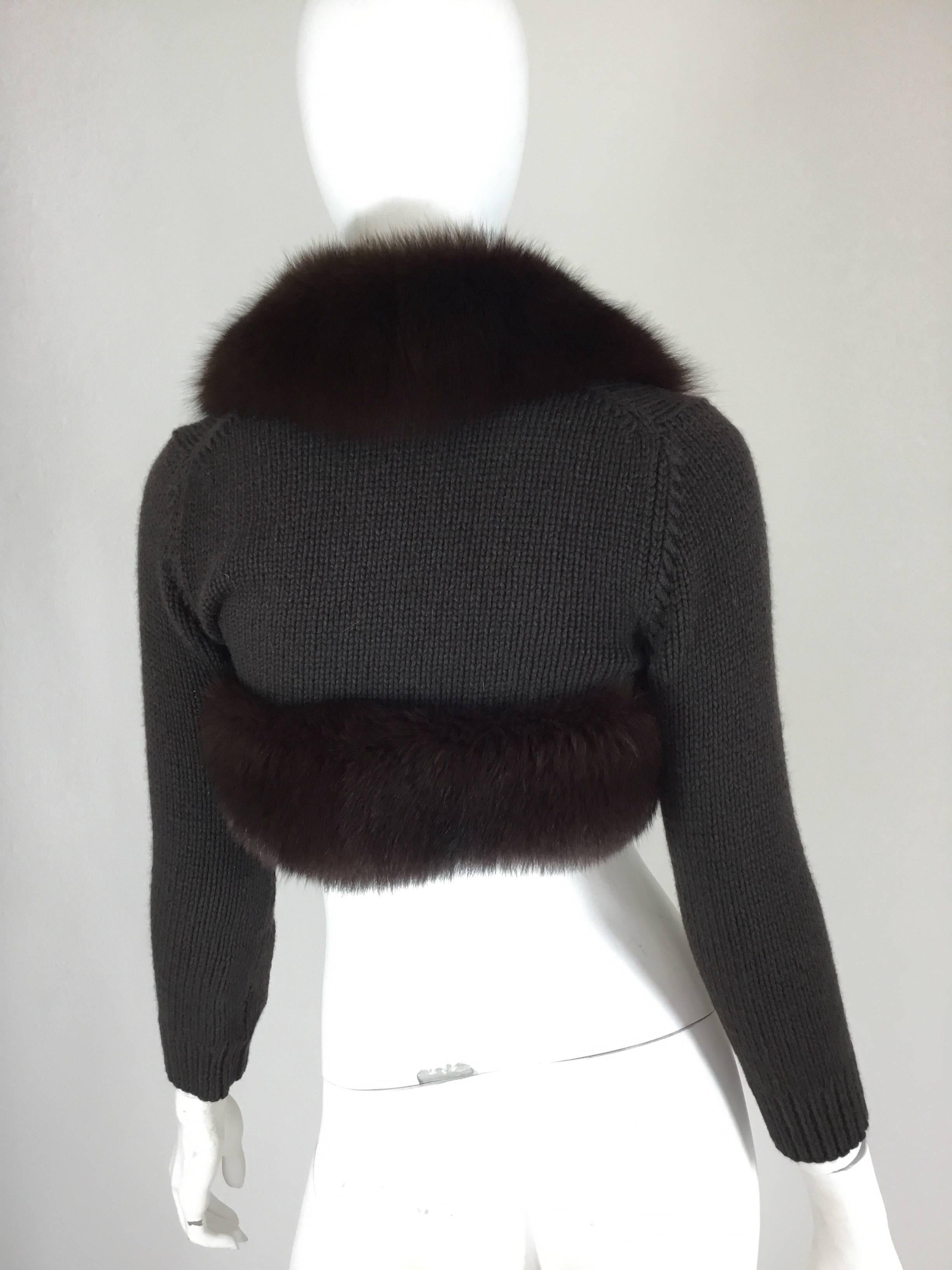 fur collar shrug