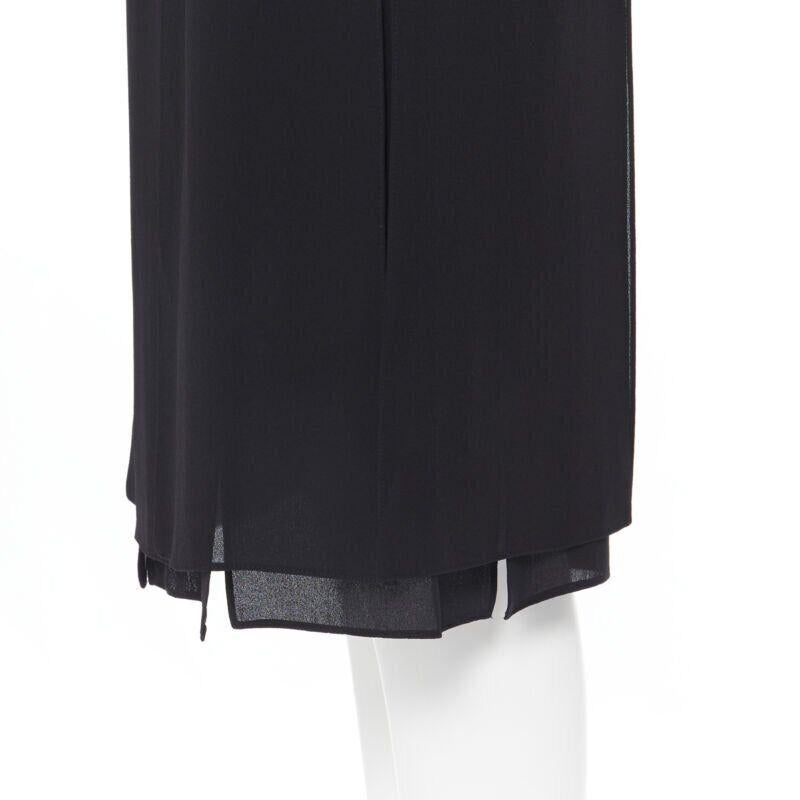 MICHAEL KORS COLLECTION 100% silk flapper hem knee length skirt US0 25