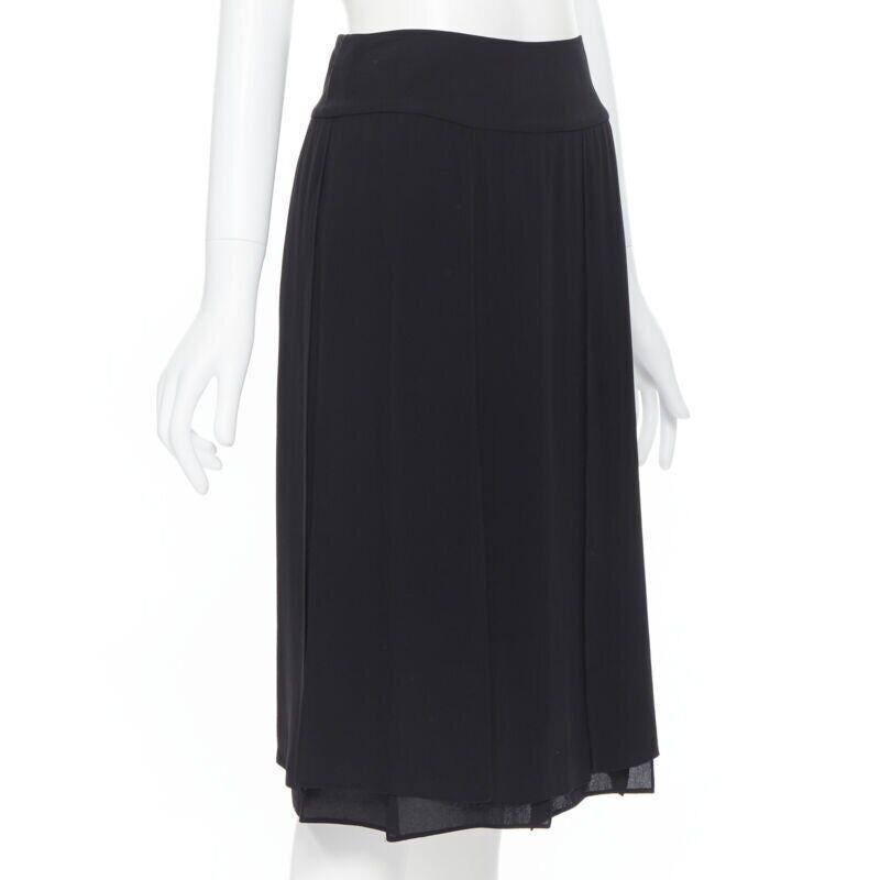 MICHAEL KORS COLLECTION  100% silk flapper hem knee length skirt US0 25
