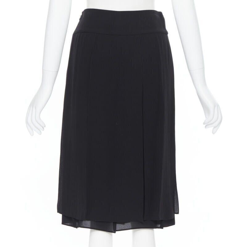 MICHAEL KORS COLLECTION  100% silk flapper hem knee length skirt US0 25