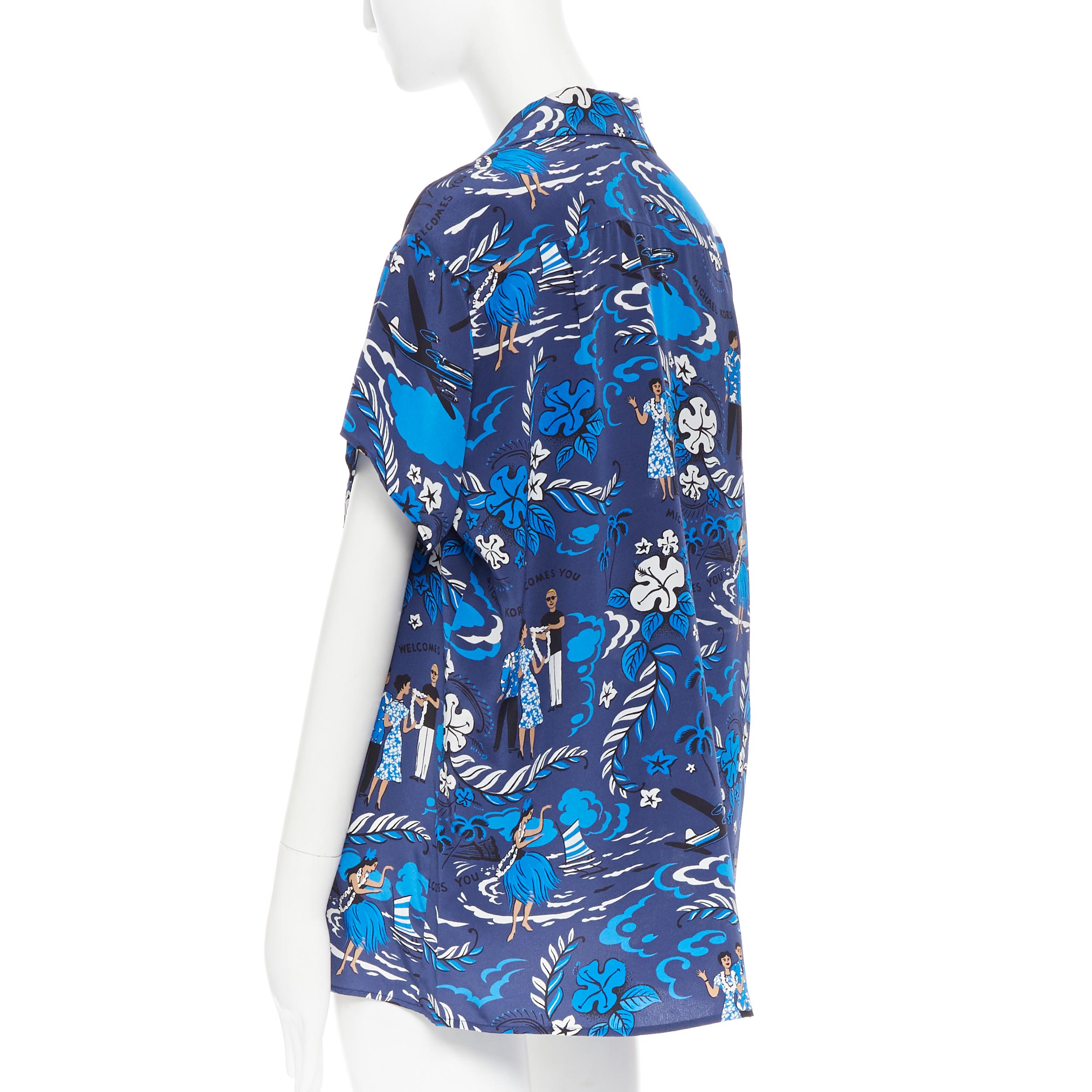 aloha print Hawaiian shirt XS 