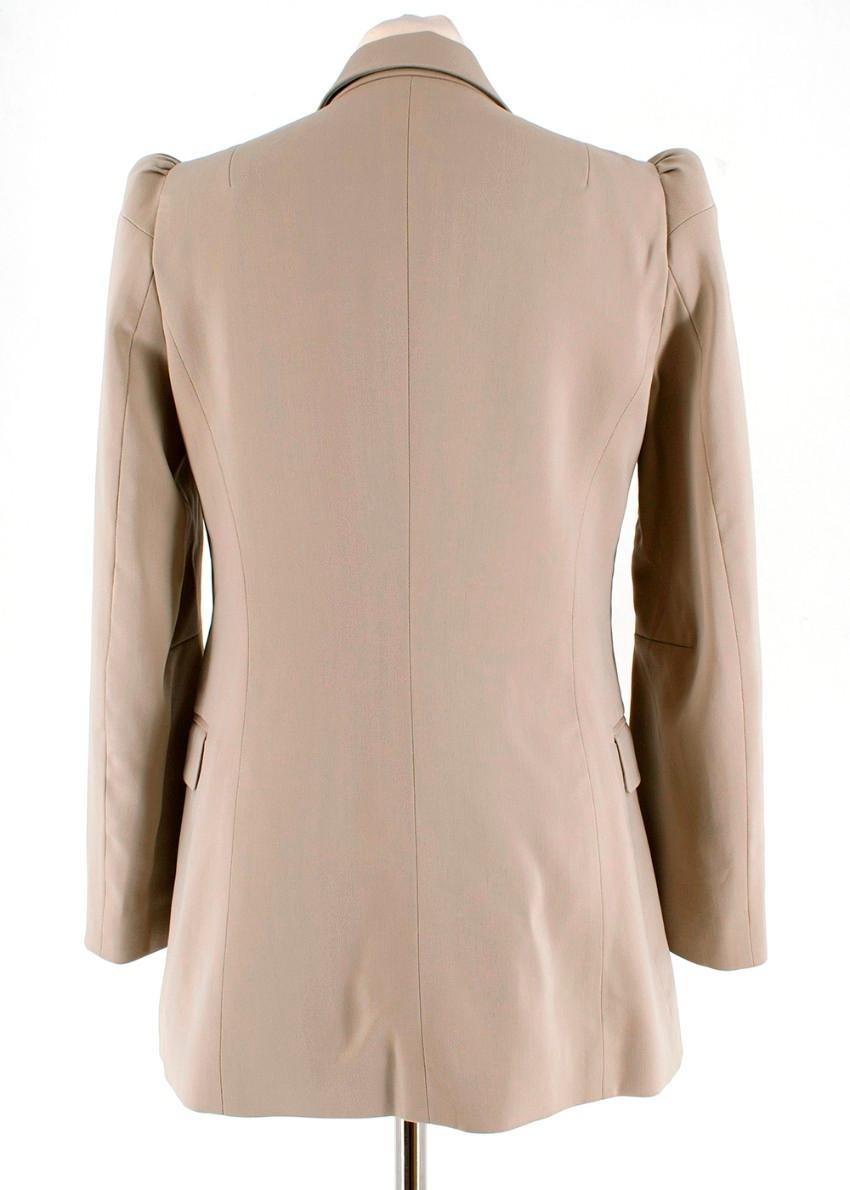 Michael Kors Collection Beige Double Breasted Blazer - Size US 2  1