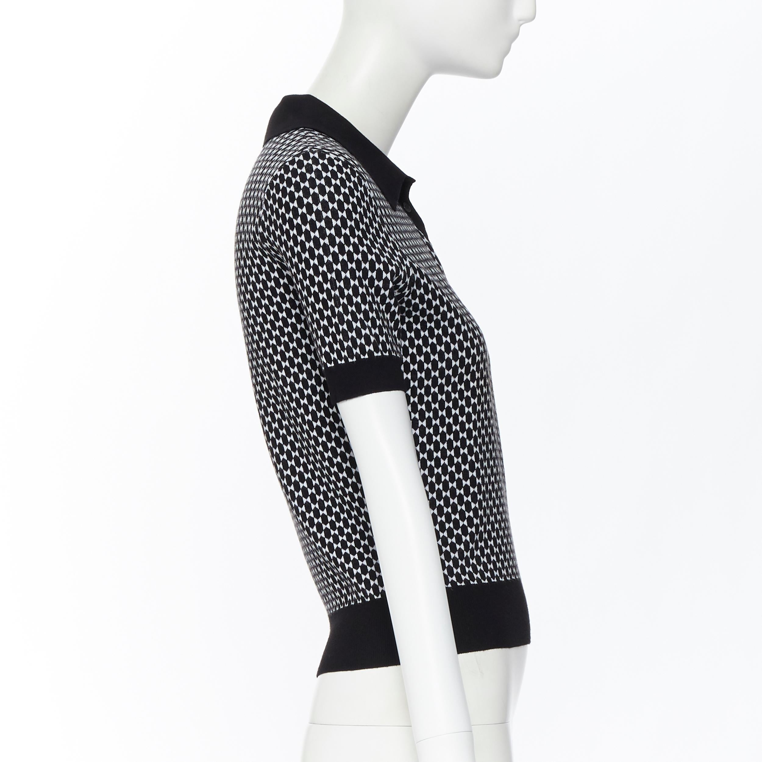 black and white geometric shirt