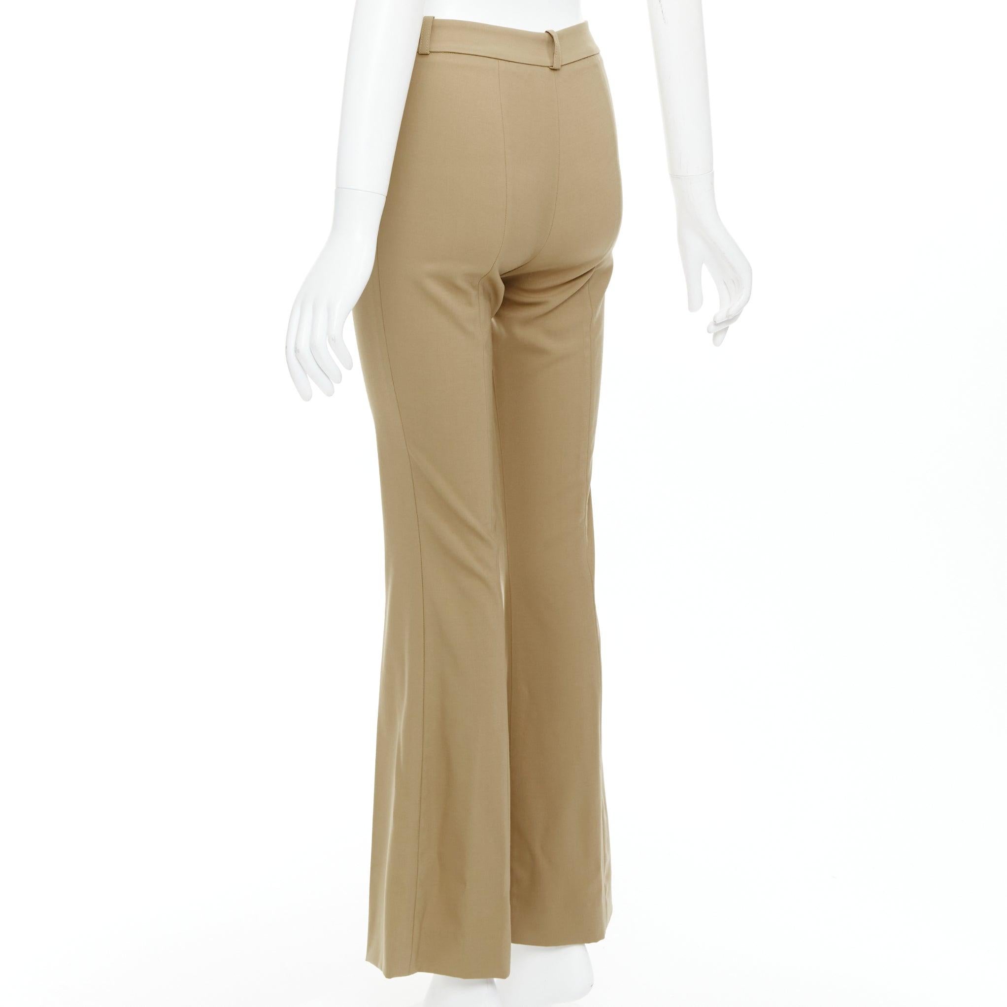Pantalon évasé MICHAEL KORS Collection kaki taille US0 XS en vente 1