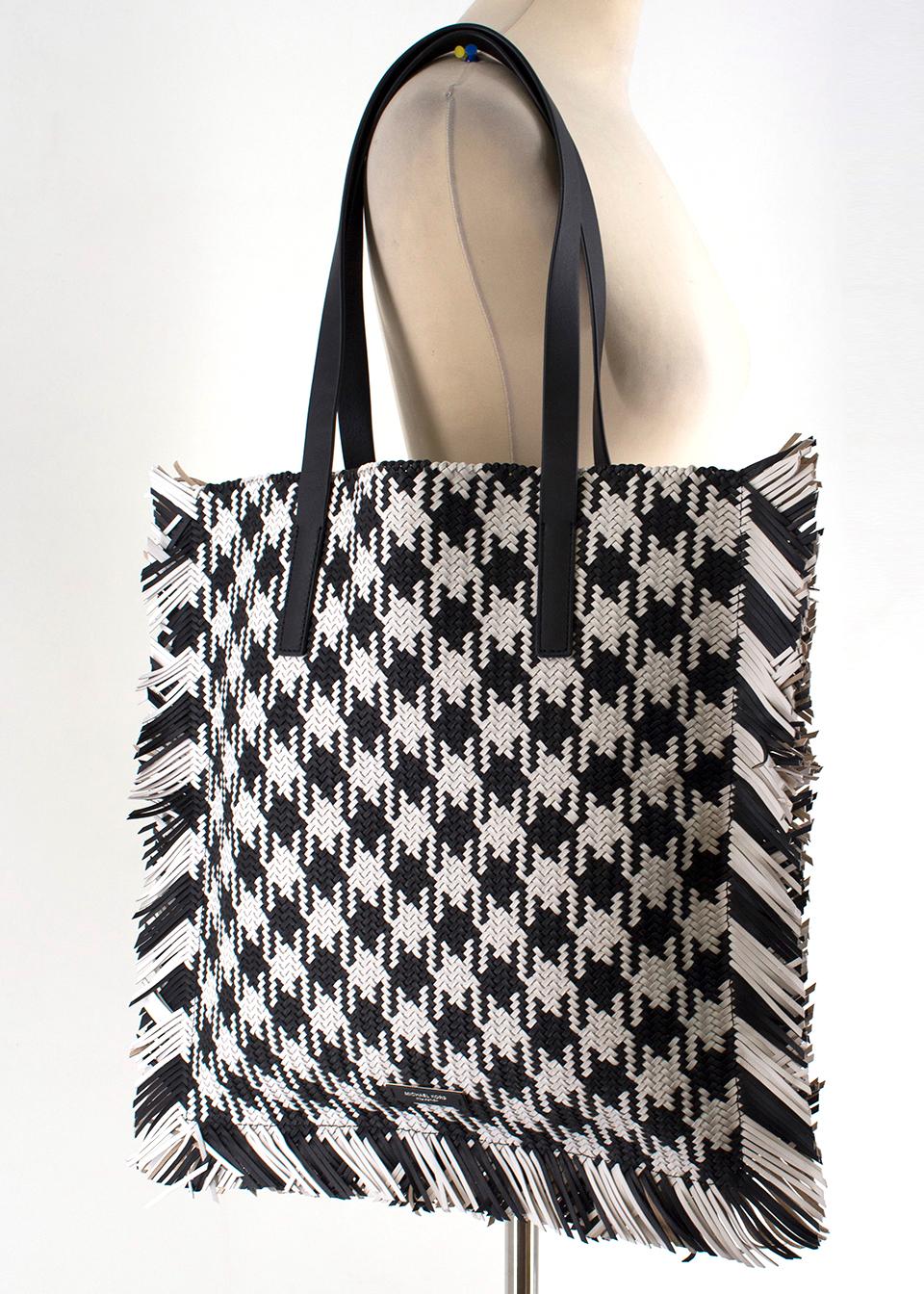 michael kors gingham tote