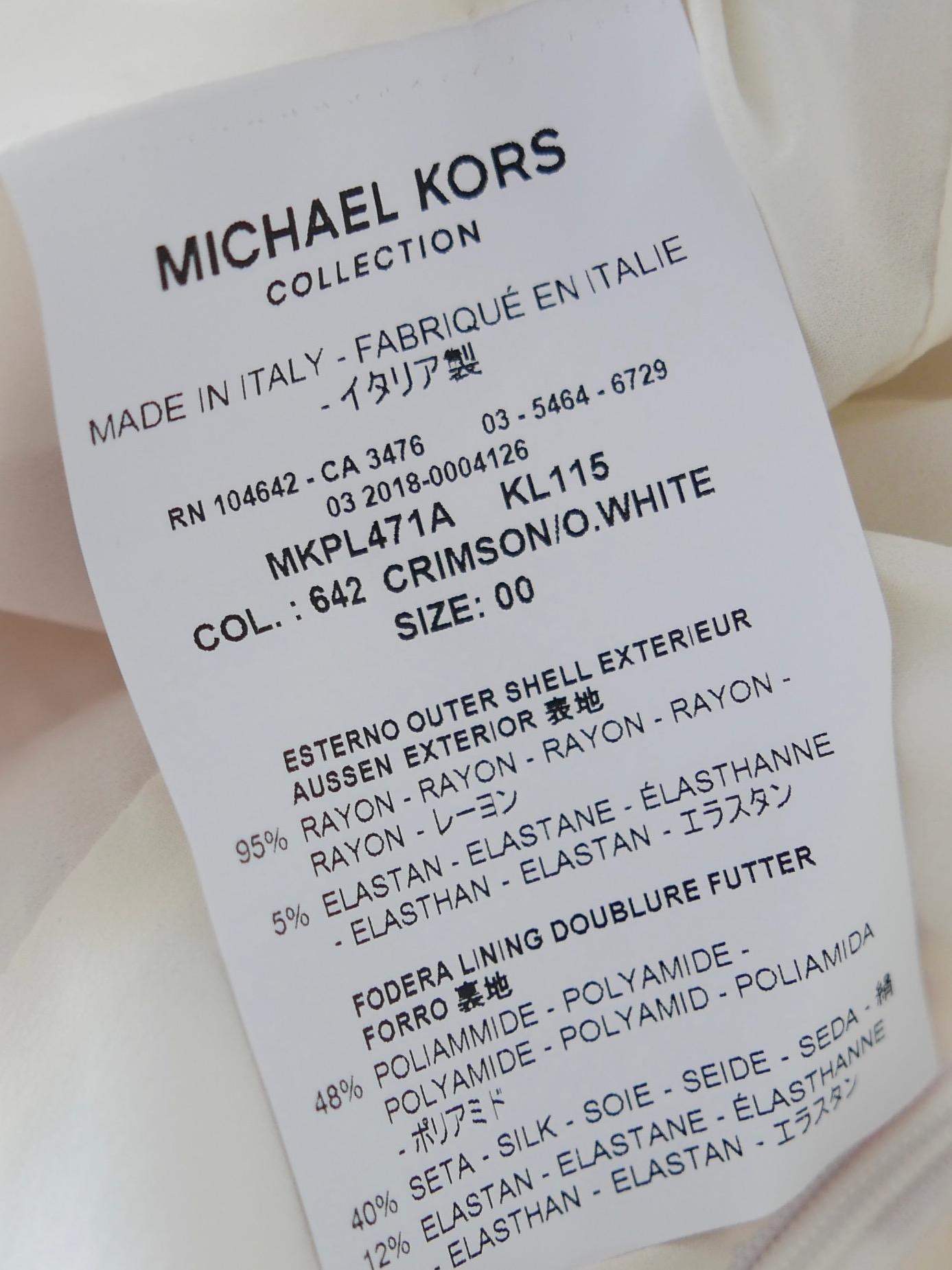 Michael Kors Colección Pre-Fall 2018 Vestido Estampado Rosa en venta 3