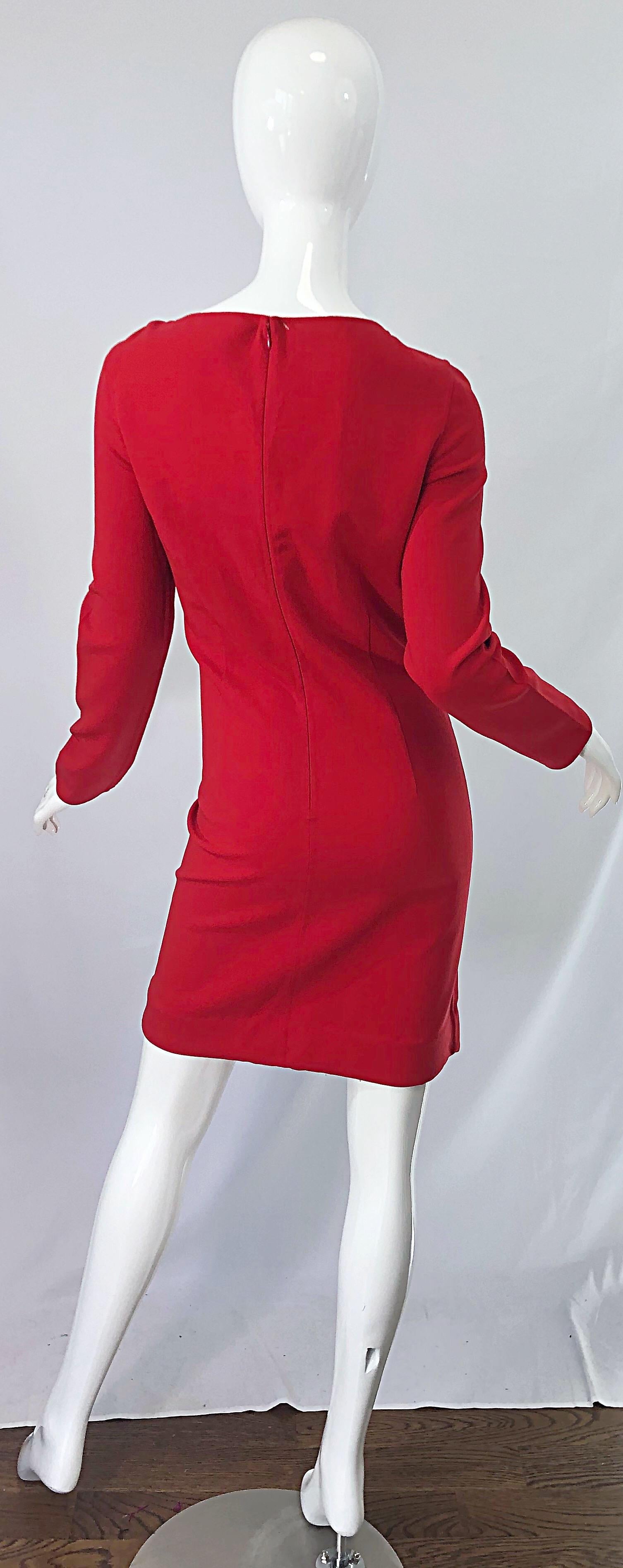 2000s red dress