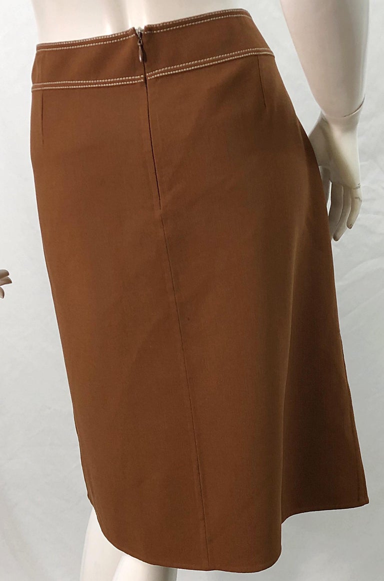 Micheal Kors Skirts Pencil Skirt Designer NWT Vintage Pencil Skirt Camel Pencil Skirt Kors Camel Skirt Vintage Skirt