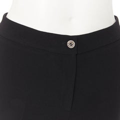 MICHAEL KORS COLLECTION virgin wool black slim leg work trousers pants US2 26"