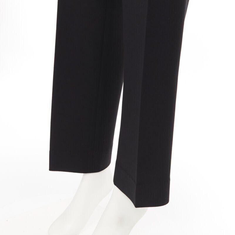 Pantalon de travail noir à jambe étroite en laine vierge de la COLLECTION MICHAEL KORS US2 26