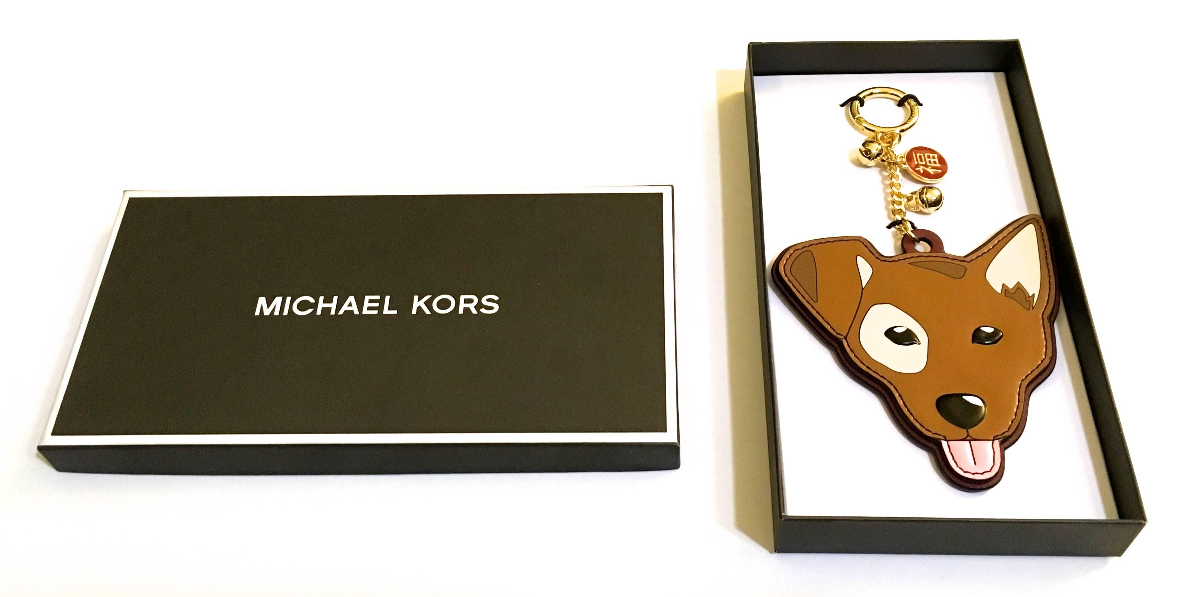 Michael Kors Dog Bag Charm / Keychain - Chinese Astrology - Rare In New Condition For Sale In Boca Raton, FL