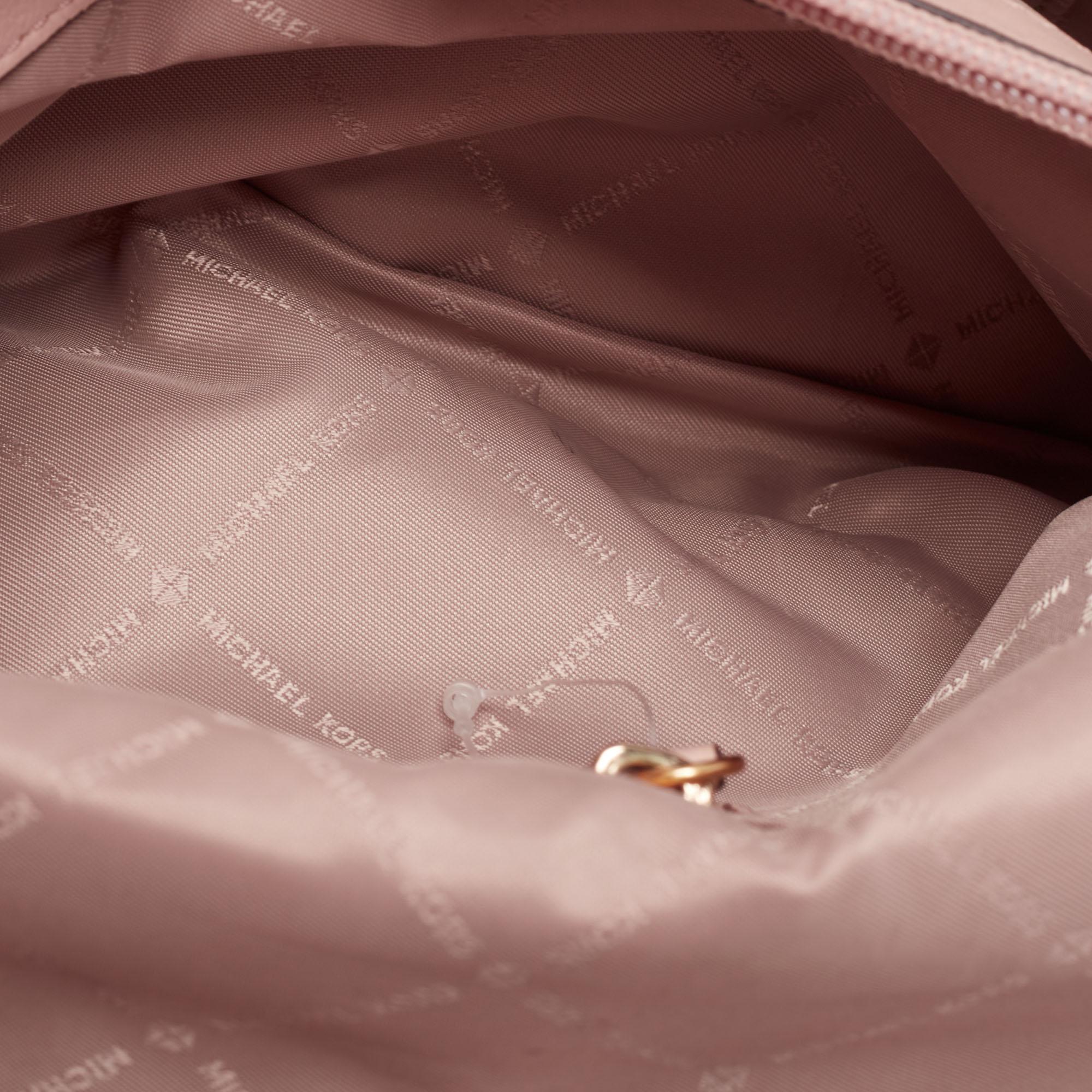 Michael Kors Dusty Pink Floral Quilted Leather Vivianne Shoulder Bag 7