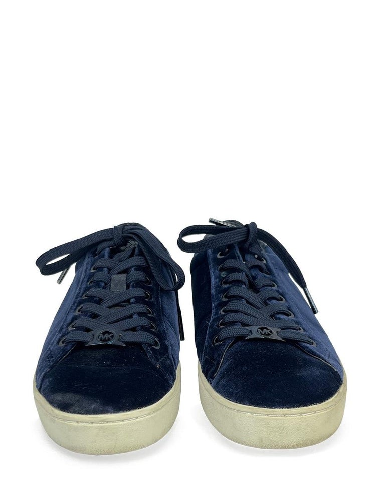 Michael Kors EU 39 Blue Velvet Sneakers For Sale at 1stDibs