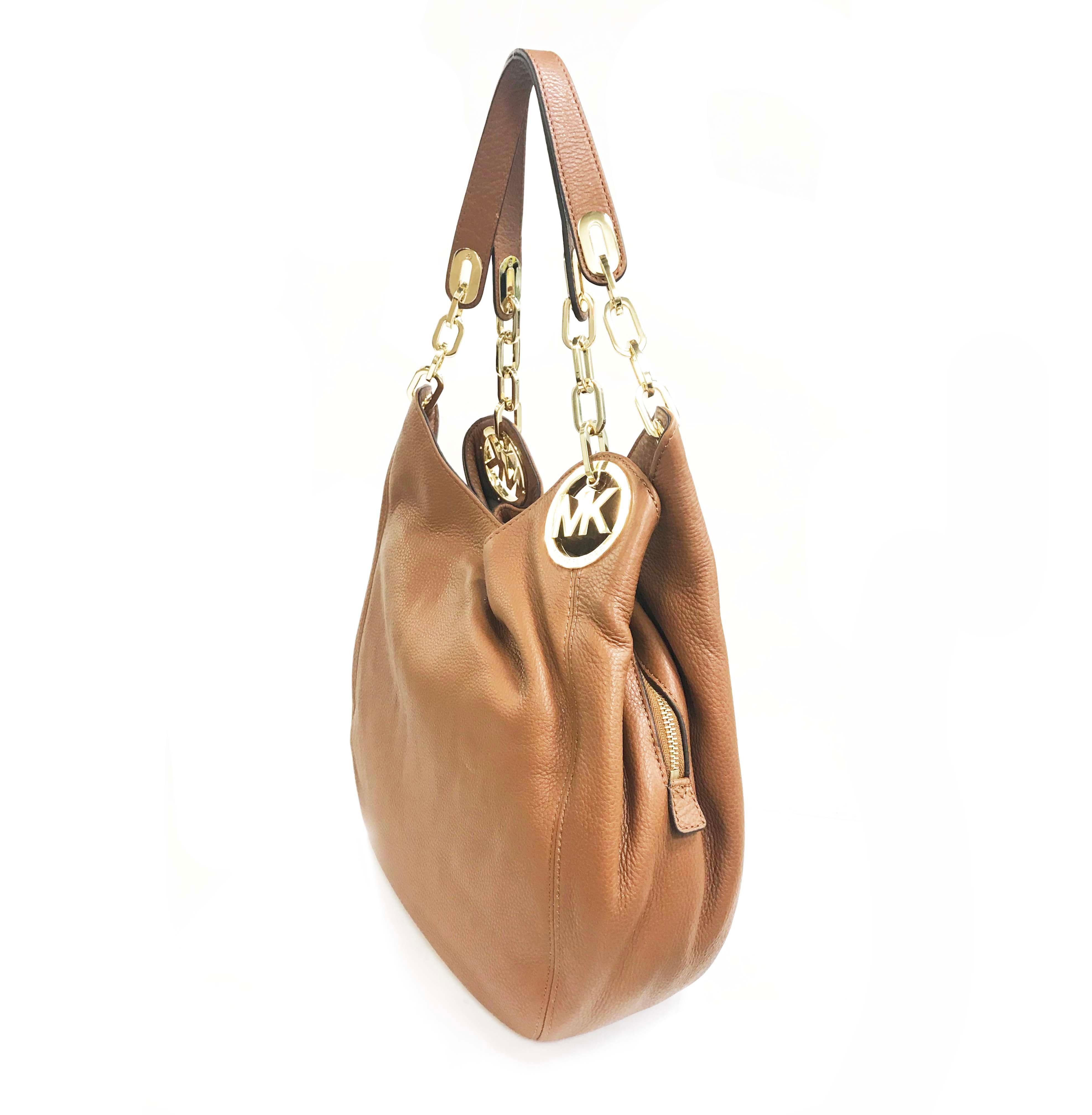 michael kors brown shoulder bag