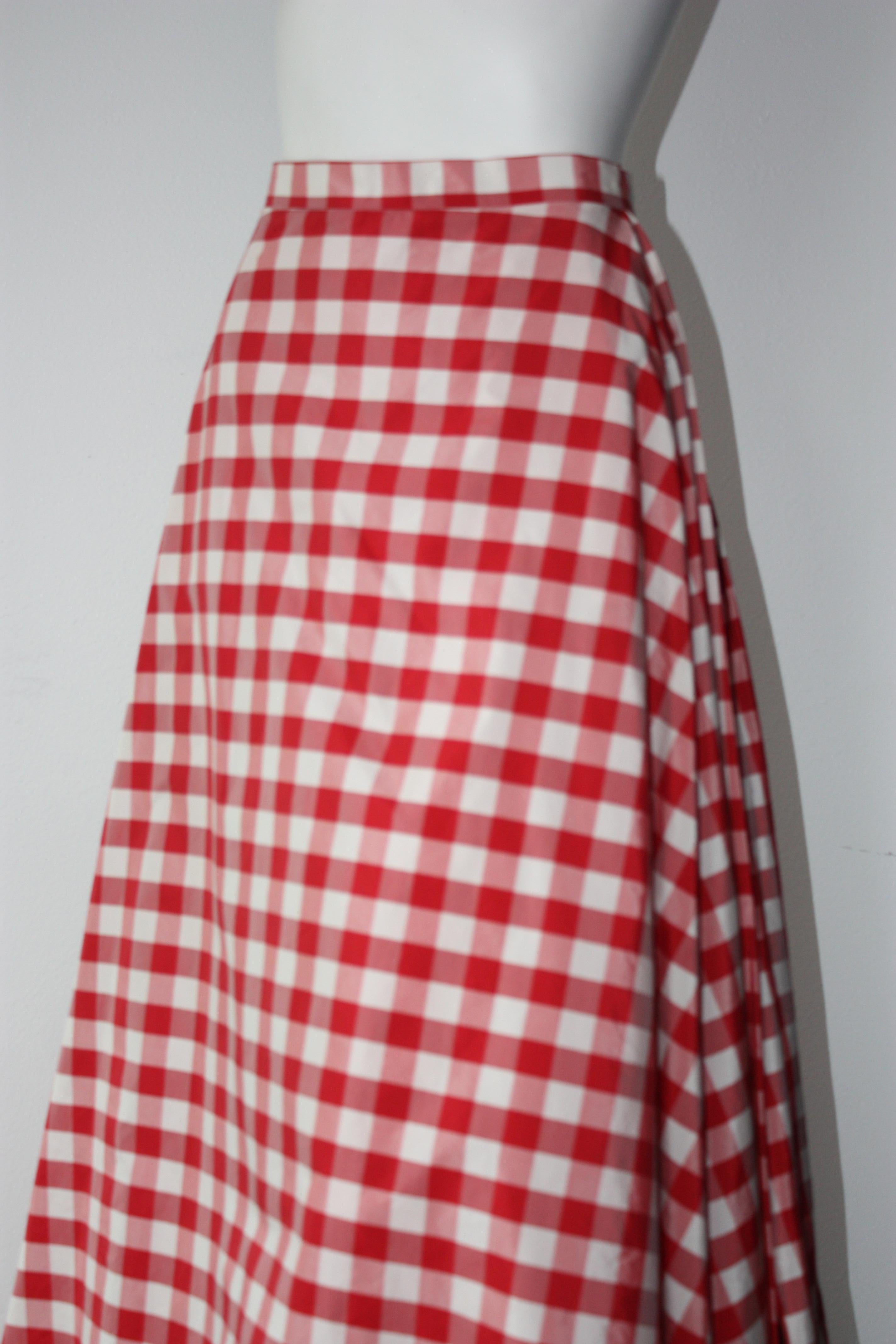 Michael Kors Gingham Runway Skirt  In Good Condition In Thousand Oaks, CA