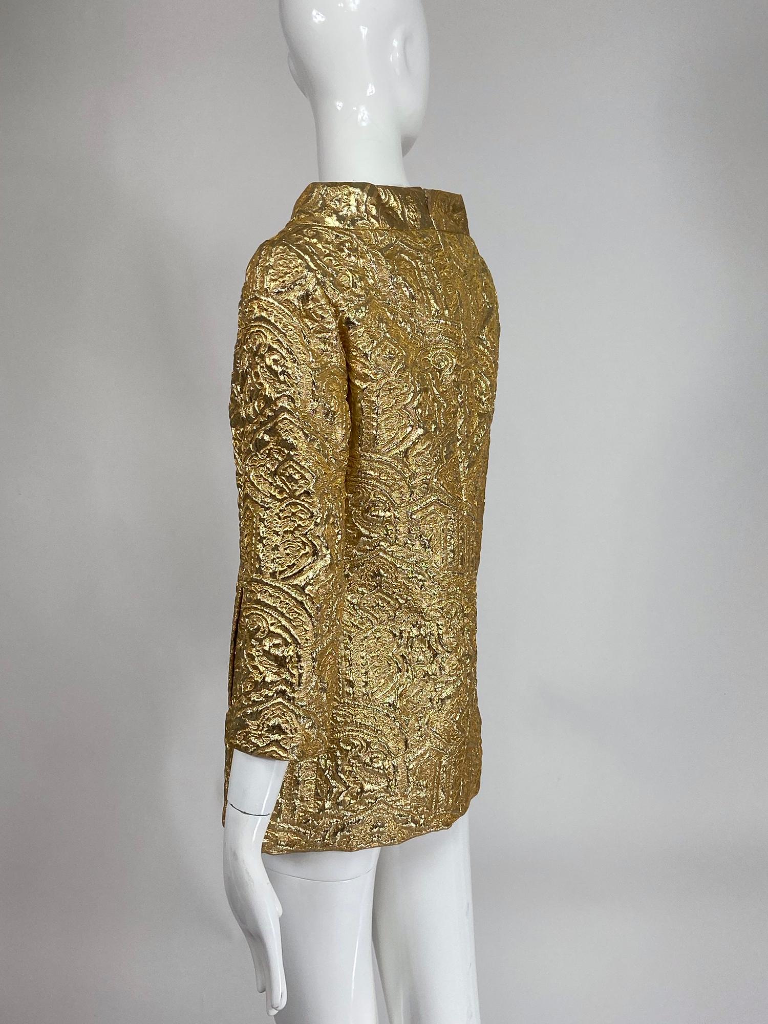 metallic gold tunic