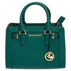 Michael Kors Green Leather Small Dillon Tote