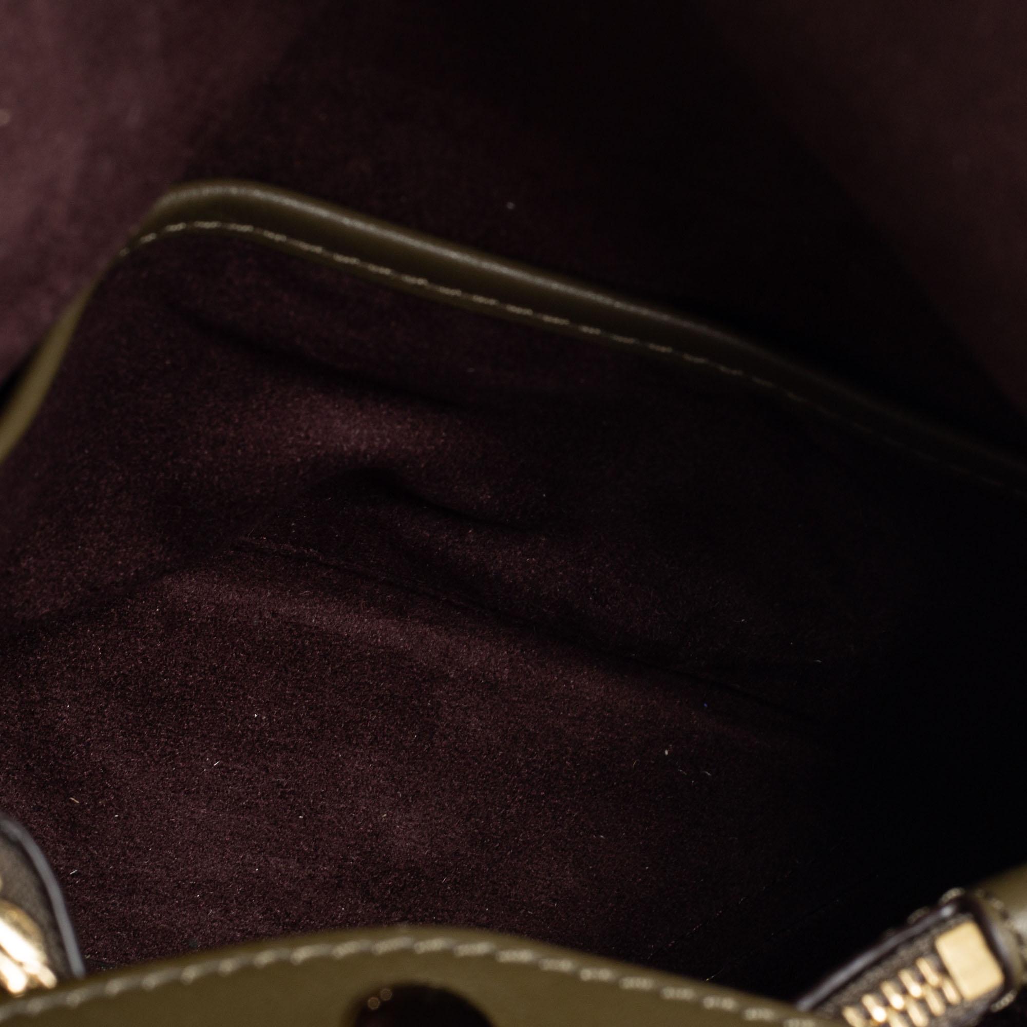 Black Michael Kors Green Leather Studded Medium Cece Shoulder Bag