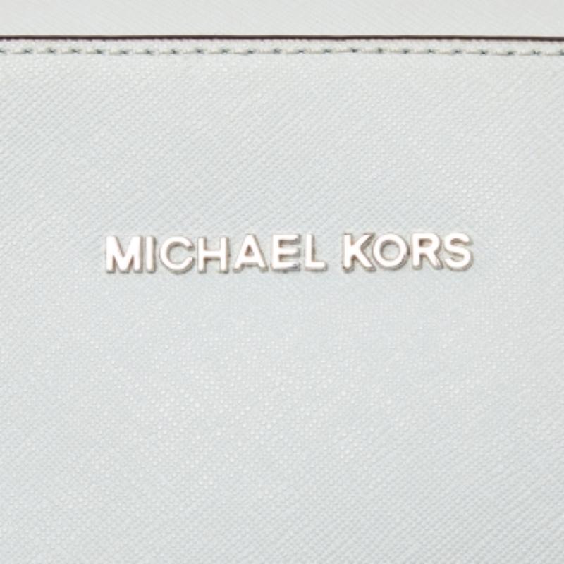 Michael Kors Grüne Saffiano Leder Jet Set Kamera Umhängetasche im Angebot 1