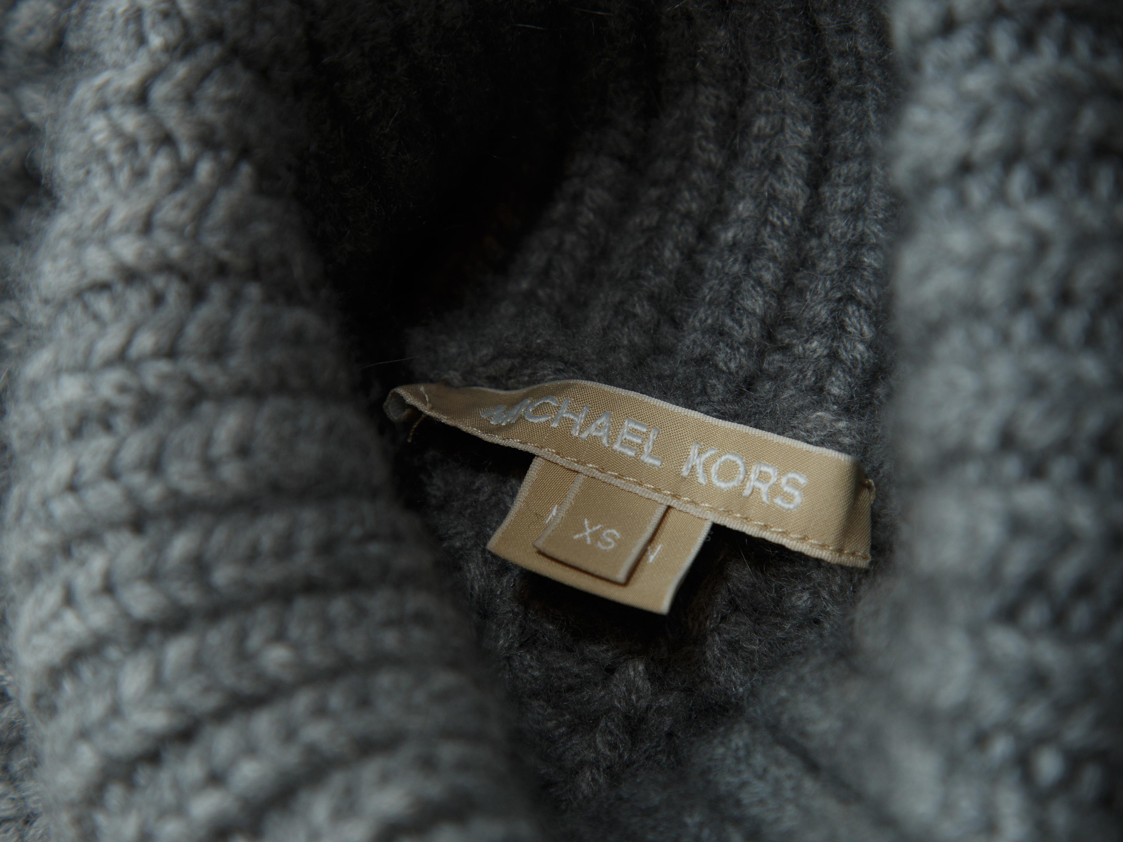 Michael Kors Grey Cashmere Turtleneck 