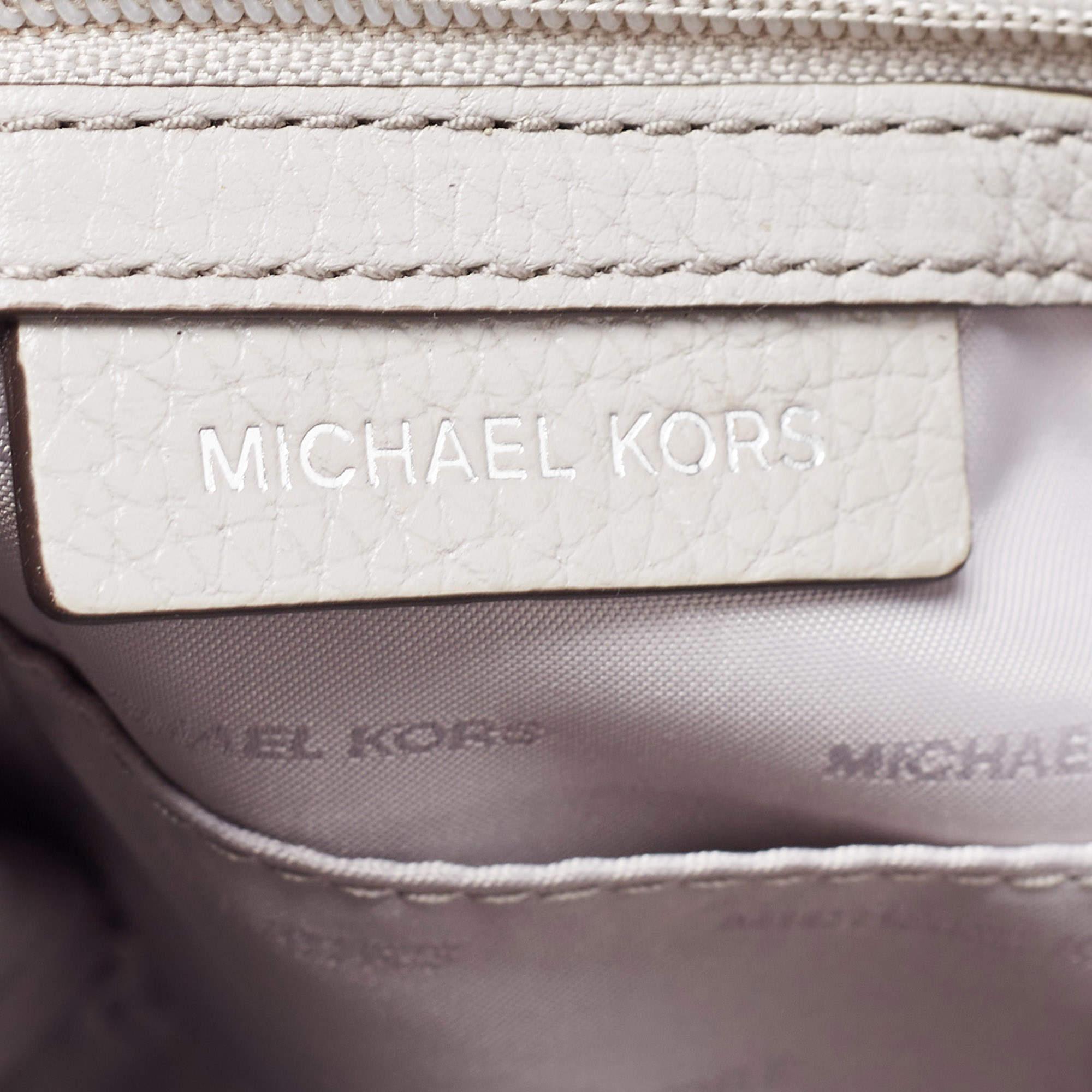 Michael Kors Grey Leather Medium Jet Set Chain Shoulder Bag 1