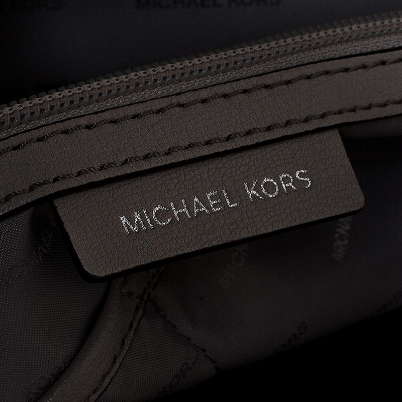 Michael Kors Grey Leather Rivington Studded Tote 2