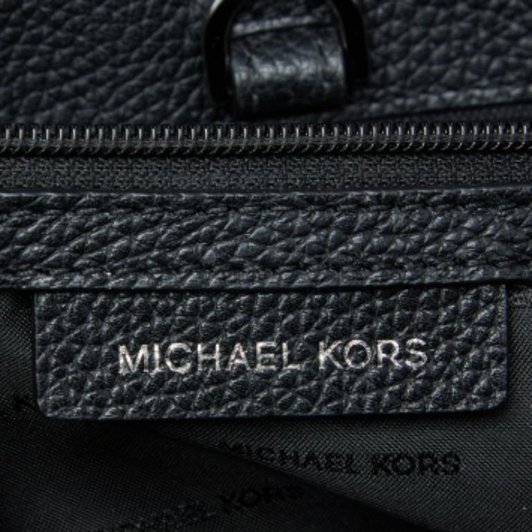 Michael Kors - Sac à main moyen Bristol en cuir et peau de serpent gaufrée en vente 3